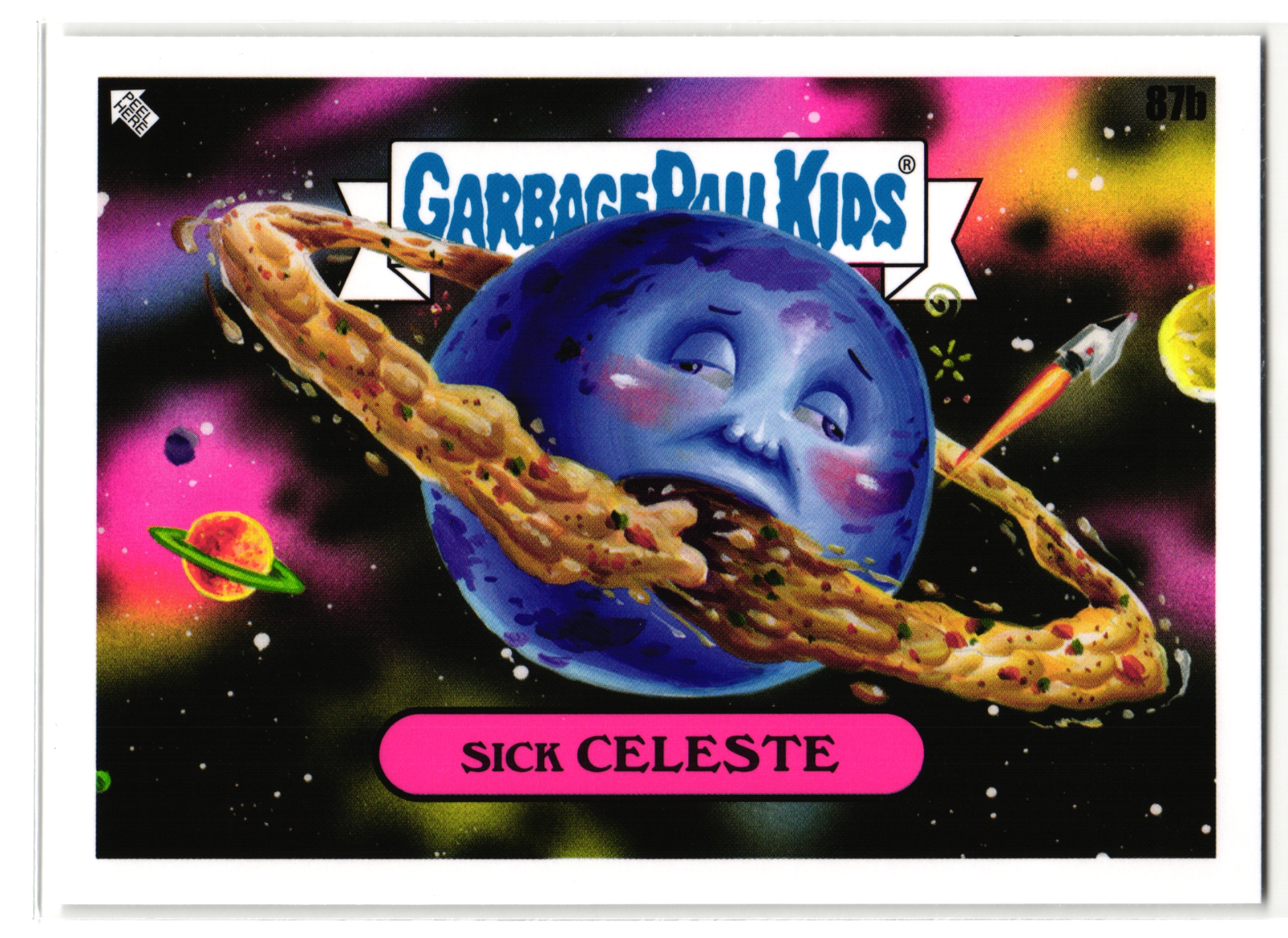 Sick Celeste 2023 Garbage Pail Kids Dying Planet Parody Card 87b