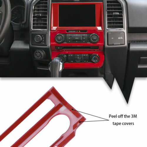 Full Cover Kit Interior Decor Panel Trim for Ford F150 2015-2019 Red Accessories - Picture 5 of 10