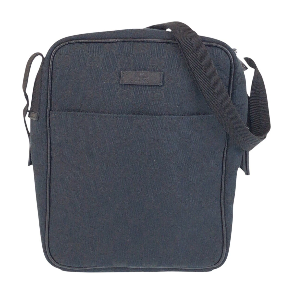GUCCI 122759 Sac à bandoulière diagonale unisexe noir GG toile GG