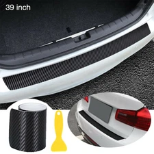 Carbon Fiber Car Rear Bumper Trunk Protector Corner Trim Sticker Car Accessories