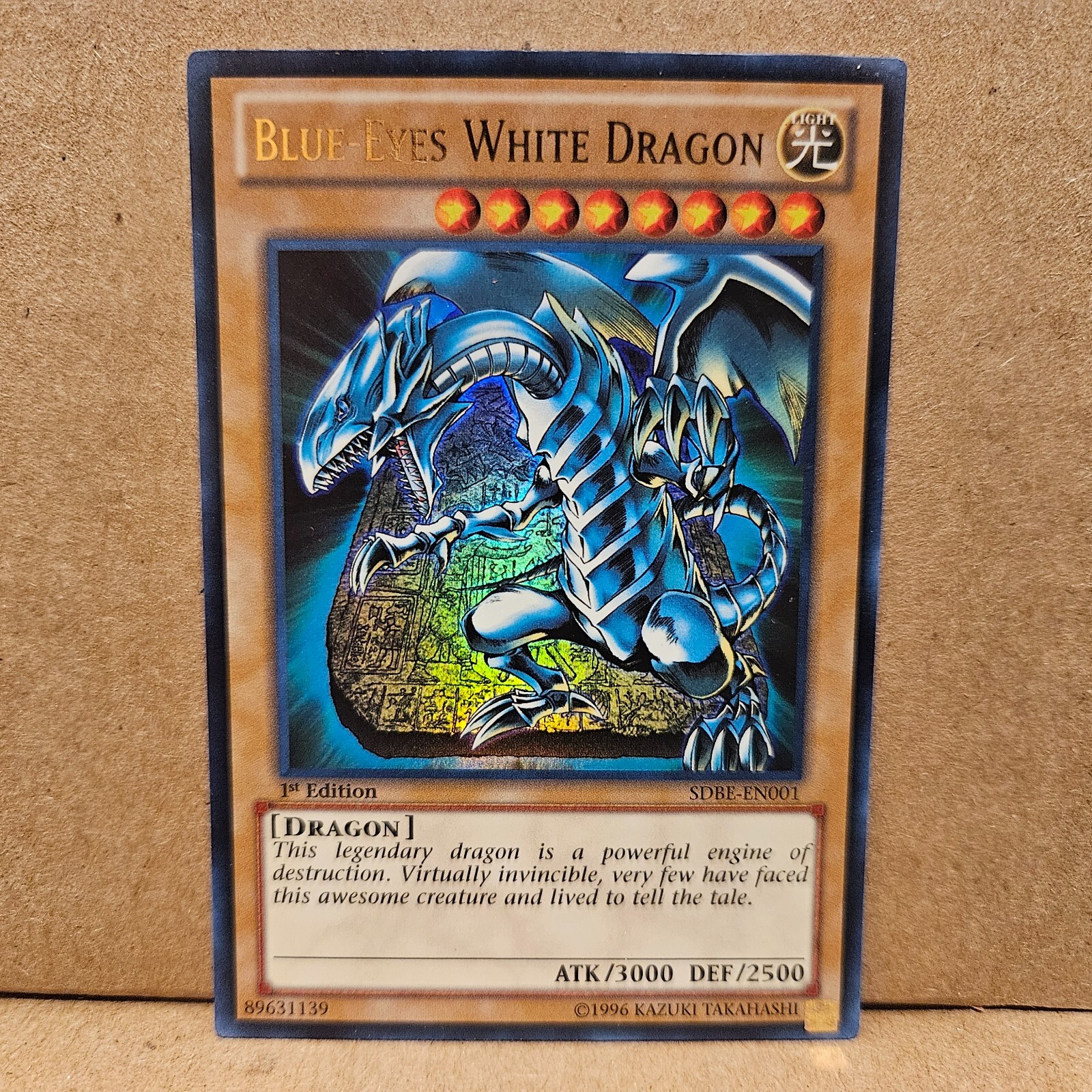 BlueEyes White Dragon SDBEEN001 Ultra Rare 1st Edition YuGiOh! Card