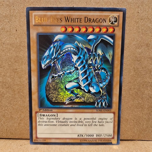 BlueEyes White Dragon SDBEEN001 Ultra Rare 1st Edition YuGiOh! Card