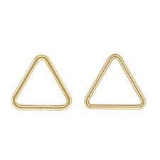 14K Gold Filled Plain Triangle Jump Rings Open or Closed 5mm 7.6mm 10mm 1/20 14K
