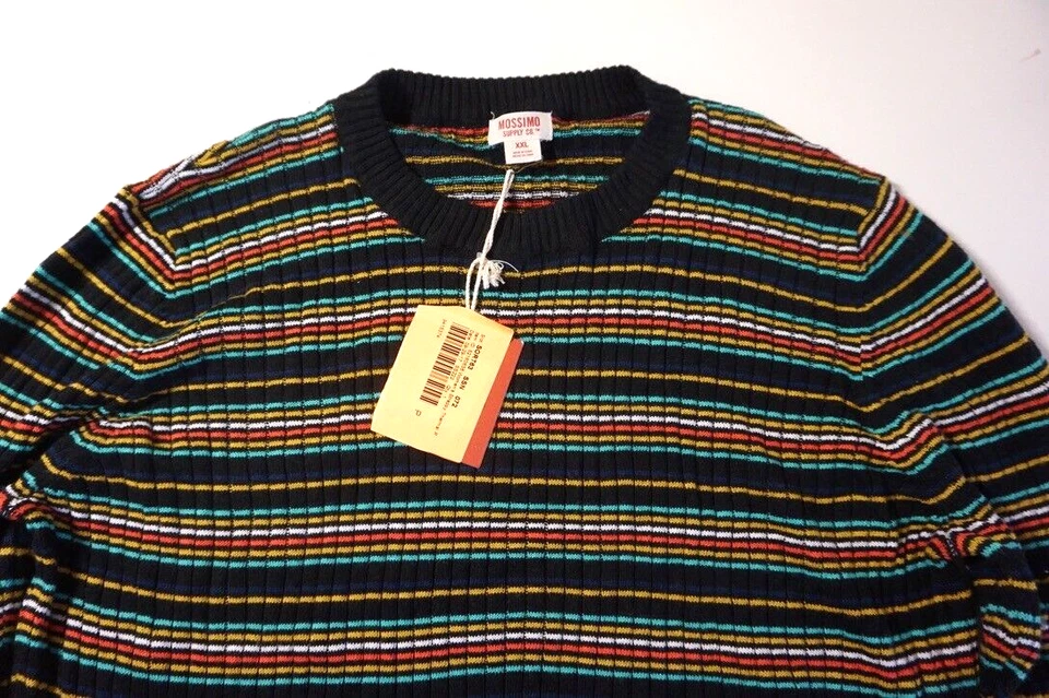 JERSEY TÉRMICO MOSSIMO JUVENIL MANGA LARGA XXL NEGRO A RAYAS/MULTICOLOR ¡¡NUEVO CON ETIQUETAS!!! Foto 3 de 3