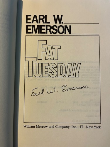 Signed Earl Emerson book lot - 4 1st edition 1st print hardcovers - Pyro - Bild 10 von 12