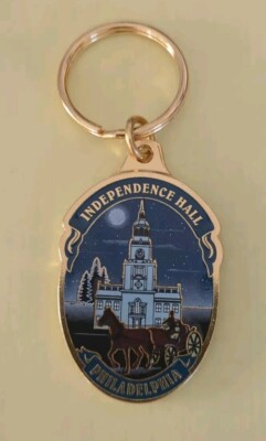Independence Hall Philadelphia Pennsylvania Keychain Declaration 