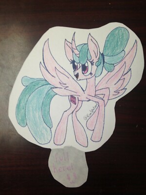 Homemade My Little Pony Swapped Harmony AU Cozy Glow Sticker