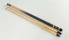Layani Beautiful 6-Point Pool Cue Birdseye Maple Ebony - 2 Shafts