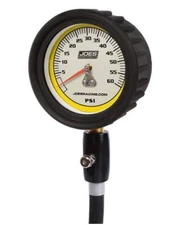 JOES Racing 32327 Pro Analog Tire Gauge w/ 0-60 PSI High Flow Hold Valve