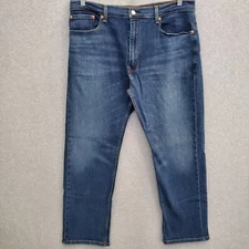 Levi's Men Jeans38x30 Blue Denim 505 Series Dark Wash Slim Straight