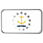 1 oz United States Flags Series - RHODE ISLAND - Full Color .999 Silver Bar