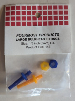 143	Fourmost Bulkhead Fittings (2)