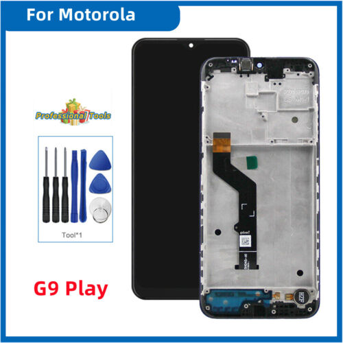 Für Motorola G9 Play XT2091 LCD Display Touchscreen Digitizer ± Rahmen mit Tool - Afbeelding 1 van 14