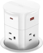 Automatic Pop Up Outlet for Countertop,20W USB-C Fast Charging Power Station,3.1