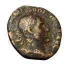 Roman Empire Trajan Decius AE Sestertius 249-251 AD Rome 11.3g Pax bronze