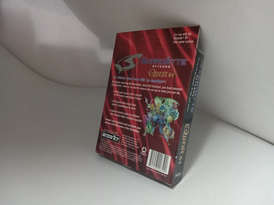 MINT NEW Sharkbyte Memory Keycard for Quest 64 N64 Nintendo 64 loaded codes - Image 2 of 4