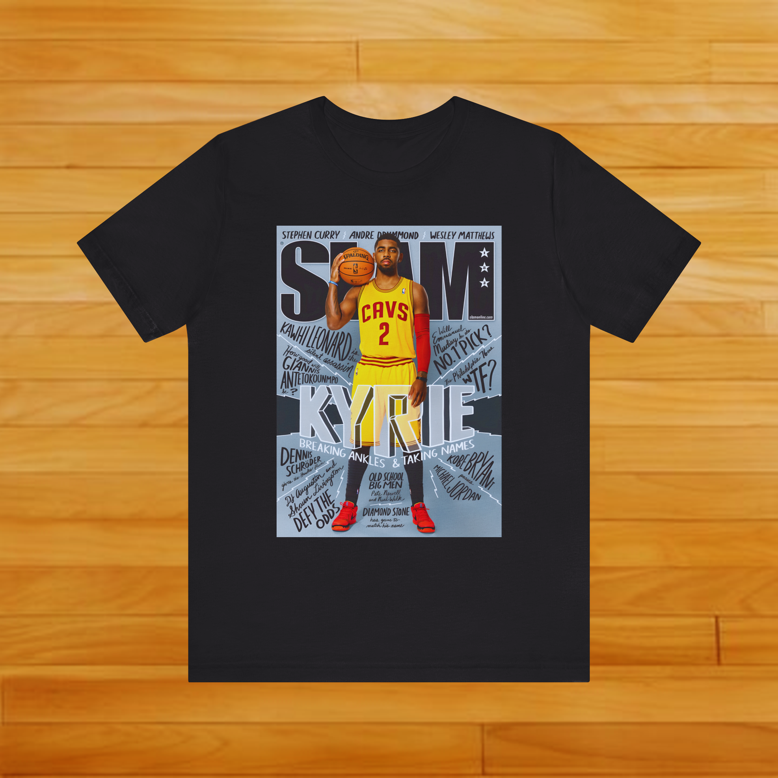 Kyrie Irving Shirt, Cavaliers NBA Slam Cover 