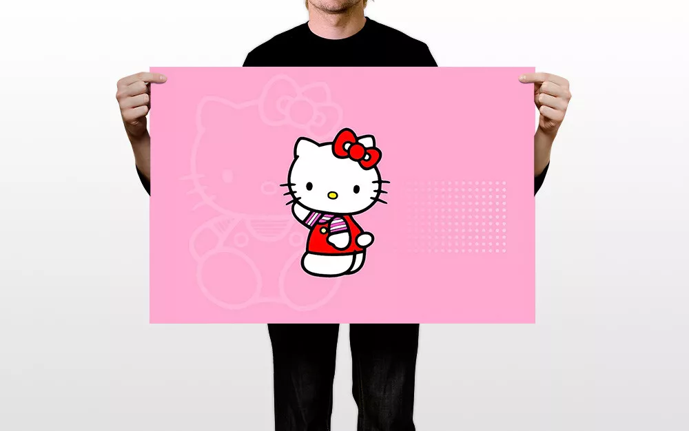 Hello Kitty Wallpaper - Smooth - Pink Kids Room - Feature Wall Decor