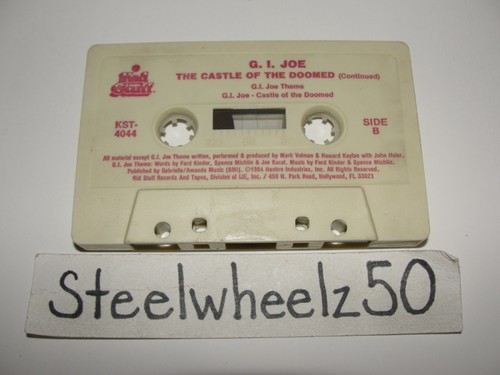 GI Joe Castle Of The Doomed Cassette Tape 1984 Kids Stuff KST-4044 Theme Cobra - Imagen 2 de 3