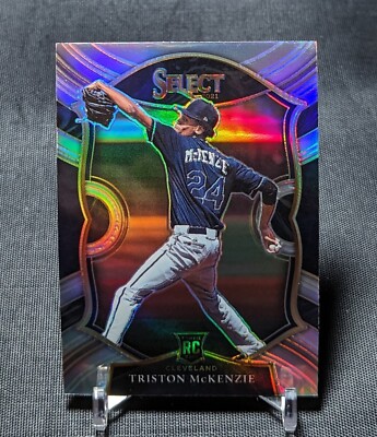 Triston McKenzie Silver Prizm Rookie RC 2021 Select Card #90 Cleveland Guardians
