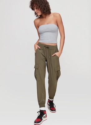 Aritzia TNA Lightweight Green Jogger Pant Size Large L | eBay