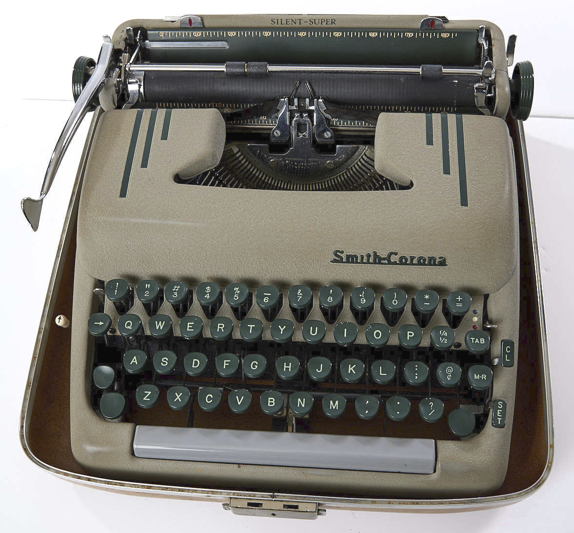 Vintage 1950 Smith Corona 5T SILENT-SUPER Portable