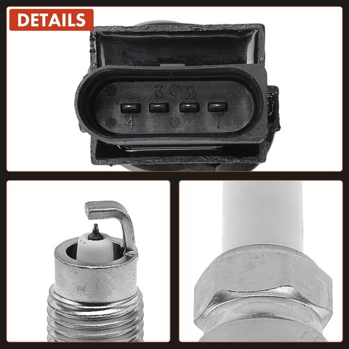 6Pcs Ignition Coil & 6Pcs Iridium Spark Plug for Volkswagen Passat Atlas Audi Q7 - Picture 8 of 8