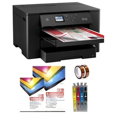 Wide Format Sublimation Printer Bundle Epson WF-7310 with A3 sublimation paper