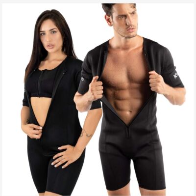 Kewlioo Neoprene Weight Loss Sauna Suit (Unisex) Full Zippered