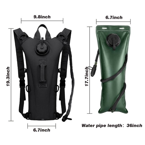 Water Bladder Bag Hydration Backpack Pack Cycling Hiking Camping Outdoor Running - Picture 8 of 57