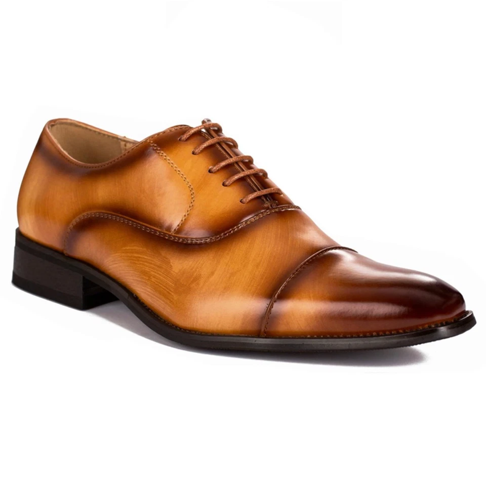 Gino Vitale Lace-up Cap Toe Dress Shoes - Image 4 of 4