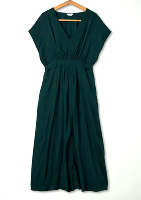New TOAST Tokyo Dress UK 16 US 12 Dark Sycamore Green Modal Viscose Maxi NWT New TOAST Tokyo Dress UK 16 US 12 Dark Sycamore Green Modal Viscose Maxi NWT
