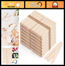1200 Large Wooden Wax Sticks - 6" Waxing Spatulas for Hair Removal Crafts