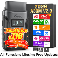 Xtool A30m V2.0 Bidirectional Scan Tool Diagnostic Scanner Auto Code Reader Xtool A30m V2.0 Bidirectional Scan Tool Diagnostic Scanner Auto Code Reader
