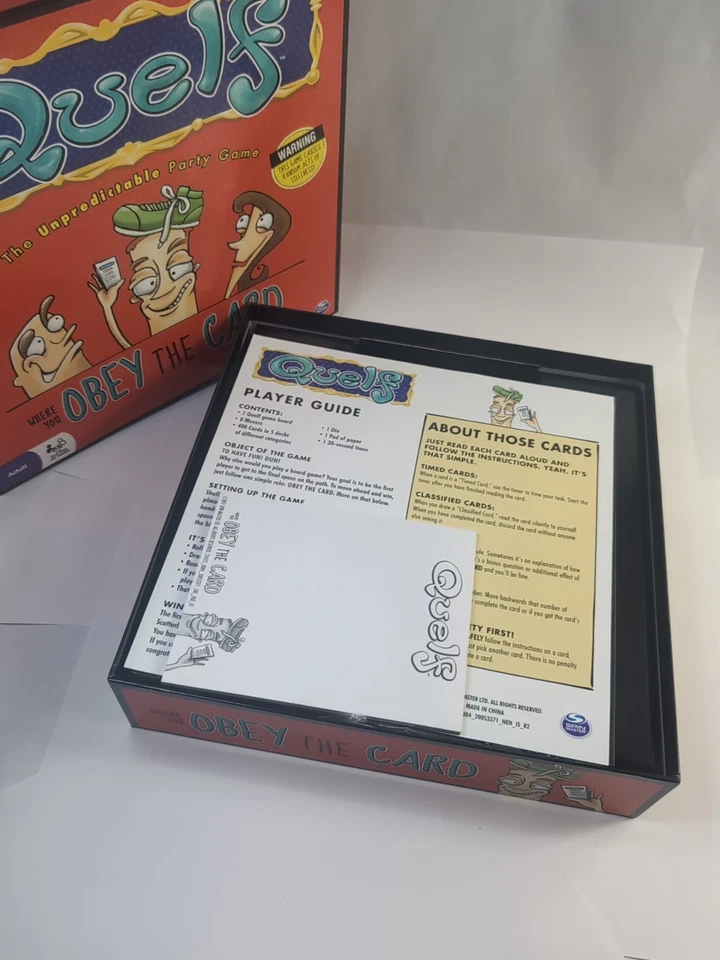 Quelf Board Game The Unpredictable Random Party Game Spin Master 2010 Complete - Image 4 of 4