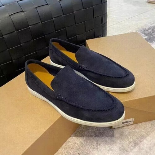 Mocassini uomo moda classici scamosciati slip-on piatti casual pigri scarpe da guida - Foto 33 di 35