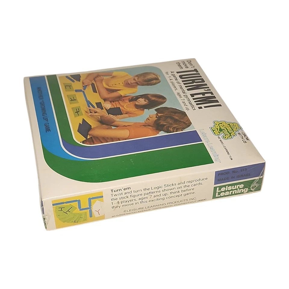 RARE 1970s Turn'Em Game Of Mental Gymnastics Leisure Learning Tree New Sealed - Image 3 of 4