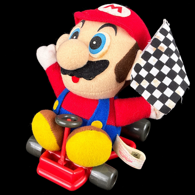 1993 Banpresto Super Mario Kart Mario Arcade Prize Nintendo Plush
