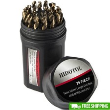 M35 Cobalt Drill Bit Set 29pcs High Speed Steel 135 Degree Split Point New