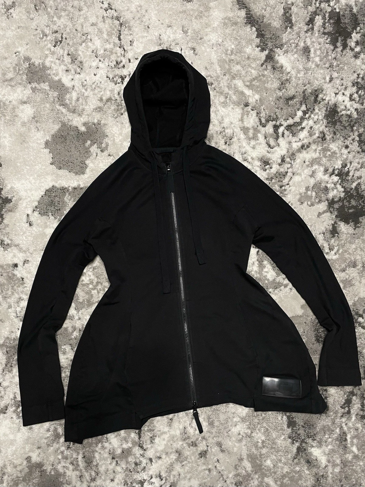 CHANEL Rarissima giacca con cappuccio Rundholz Black Label 617 Y2K Gothic Avant Garde nera XS