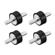 Rubber Mounts 4pcs M6x18mm Male Vibration Isolator Shock Absorber D20mmxH10mm