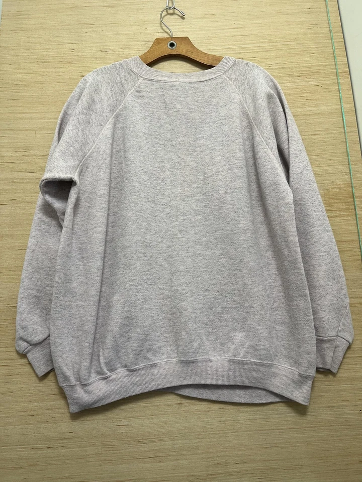 Sudadera Vintage Hanes Her Way Mujer XL Rosa Cuello Redondo Pullover Hecha en EE. UU. 90s Foto 3 de 3