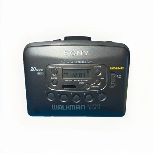 Sony Walkman [WM-FX423] - Serviced, Cleaned & Fully Working Bundle NEW BELT