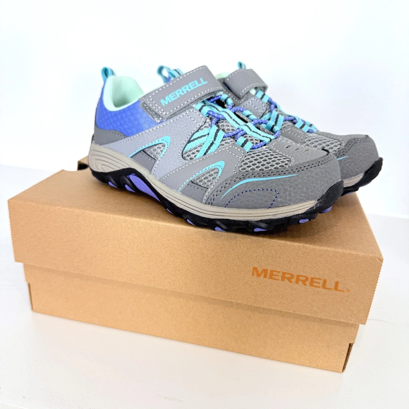 Merrell Trail Chaser Kids Hiking Shoes Girls Sz 12M Trail Sneakers Outdoors NWT