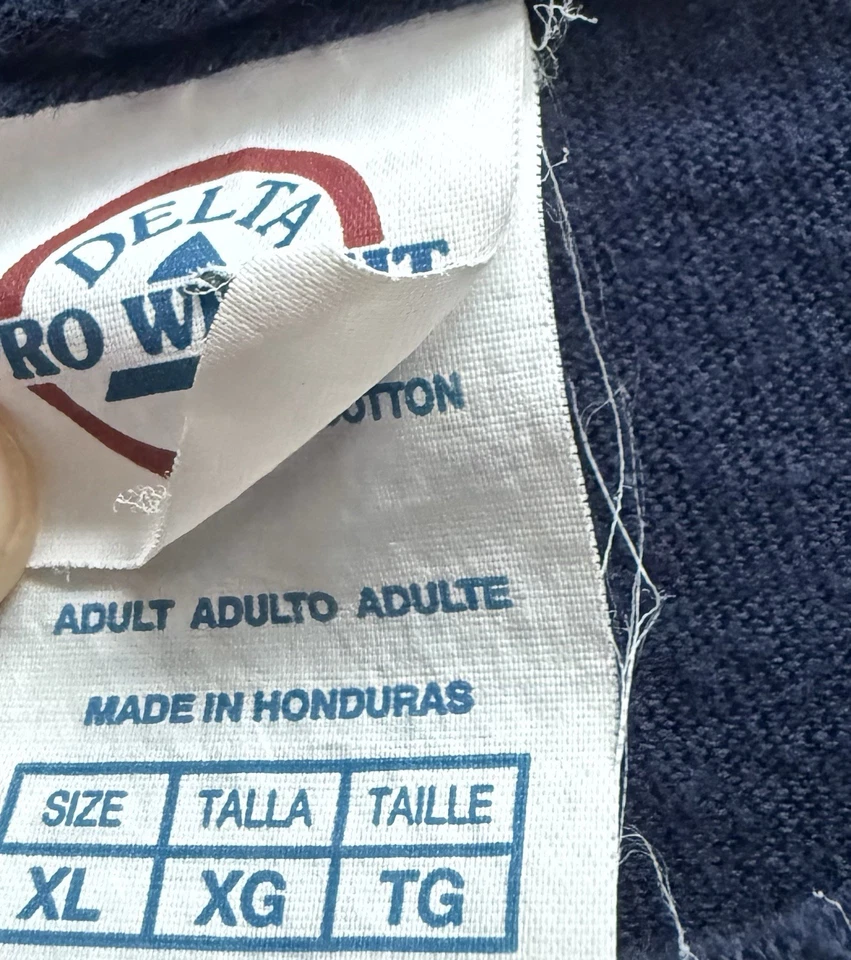 Camiseta De Colección Años 00 Nueva York XL Gráfico Envejecido Azul Naranja Knicks Delta Camiseta Foto 4 de 4