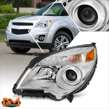 For 10-15 Chevy Equinox LTZ OE Style Left Side Projector Chrome/Amber Headlight