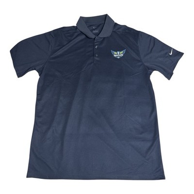 Nike Dri-FIT Dallas Wings Basketball Golf Polo Shirt Mens Large Blue DC1963-451