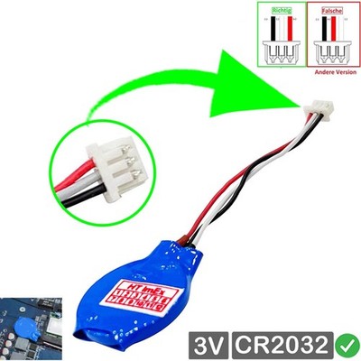 CR2032 CMOS Batterie Knopfzellen mit Stecker kabel für Acer Aspire Revo AR3700