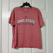 Ohio State Buckeyes Shirt Mens Extra Large Red Football Brutus Short Sleeve