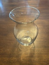 Vase Clear 8" Glass Tapered Round